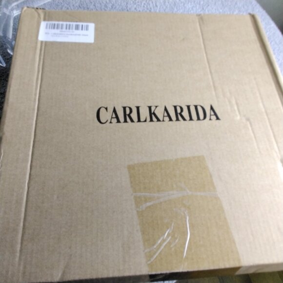 ✨ Carlkarida Faux Fur Lining Winter Boots Mid-Calf Platform Cream Color Size 8 - Picture 13 of 13